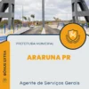 Apostila Agente de Serviços Gerais Prefeitura de Araruna PR 2024