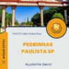 Apostila Ajudante Geral Prefeitura de Pedrinhas Paulista SP 2024