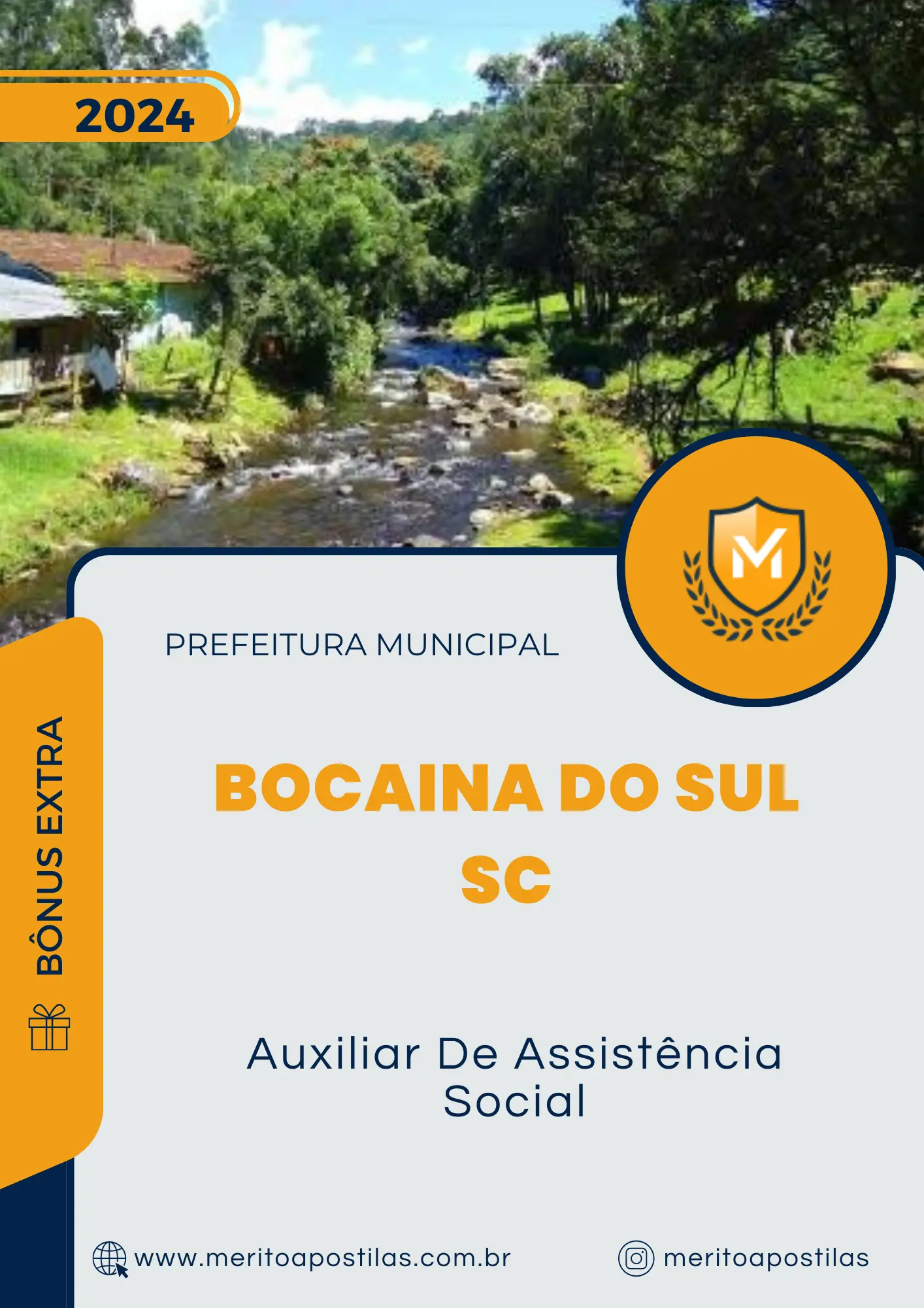 Apostila Auxiliar De Assistência Social Prefeitura Bocaina do Sul SC 2024