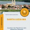 Apostila Auxiliar De Mecânico Em Máquina Pesada Prefeitura Santa Luzia MA 2024
