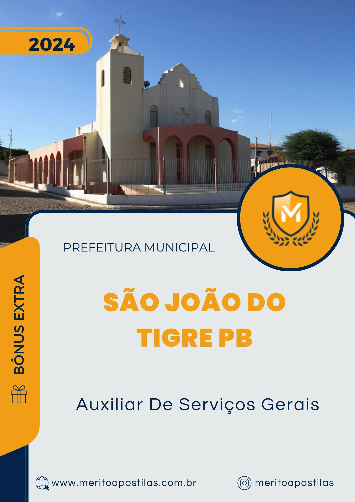 Apostila Auxiliar De Serviços Gerais Prefeitura De São João Do Tigre PB 2024