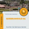 Apostila Auxiliar De Serviços Gerais Prefeitura de Quebrangulo AL 2024