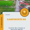 Apostila Auxiliar de Limpeza e Serviços Gerais Câmara de Campinorte GO 2024