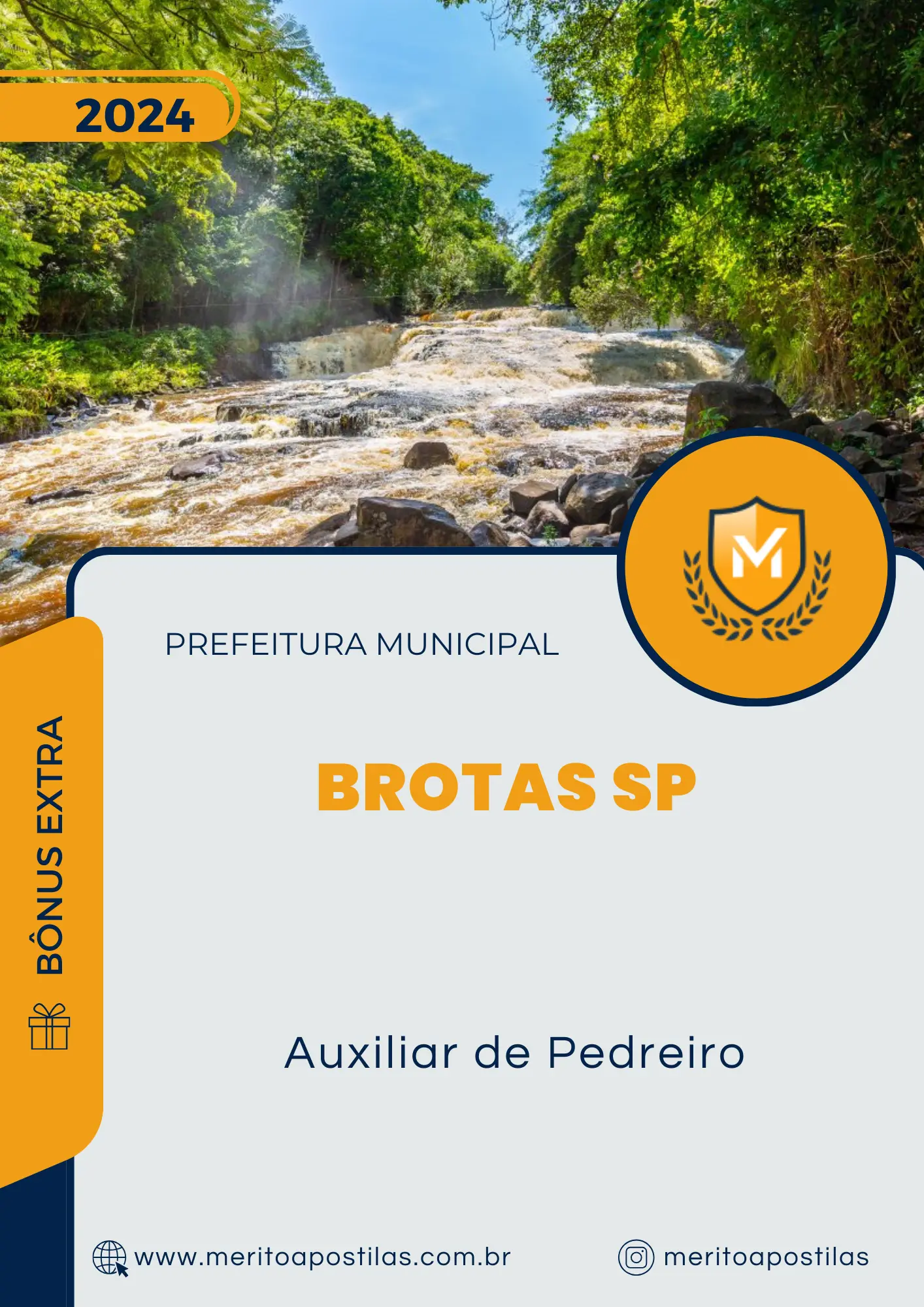 Apostila Auxiliar de Pedreiro Prefeitura de Brotas SP 2024