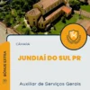 Apostila Auxiliar de Serviços Gerais Câmara de Jundiaí do Sul PR 2024