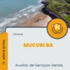 Apostila Auxiliar de Serviços Gerais Câmara de Mucuri BA 2024