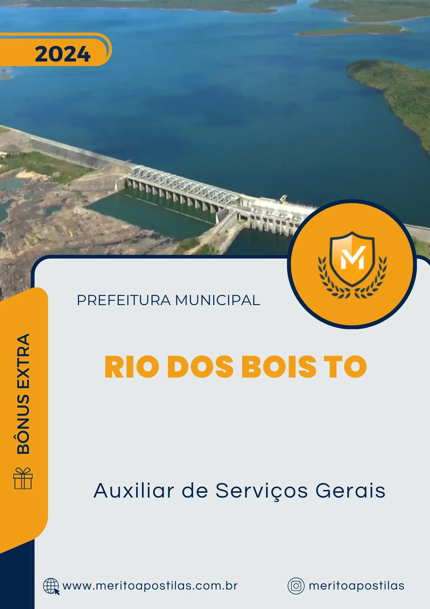 Apostila Auxiliar de Serviços Gerais Prefeitura de Rio dos Bois TO 2024