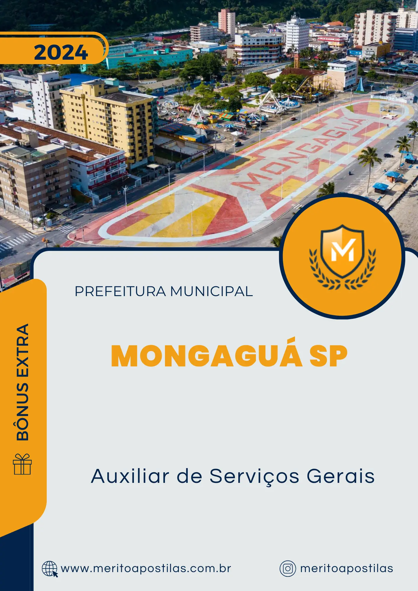 Apostila Auxiliar de Serviços Gerais Prefeitura de Mongaguá SP 2024