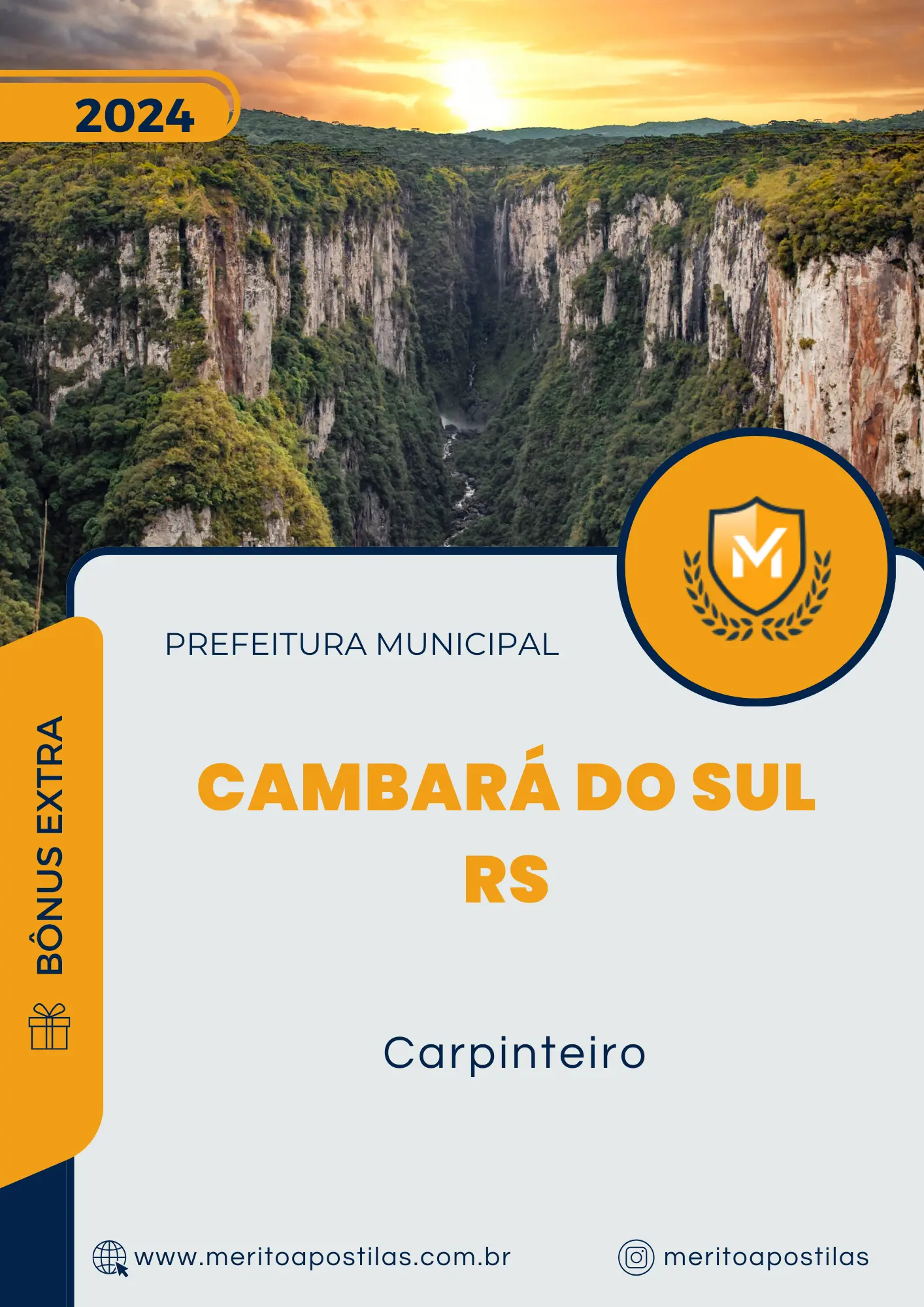 Apostila Carpinteiro Prefeitura Cambará do Sul RS 2024