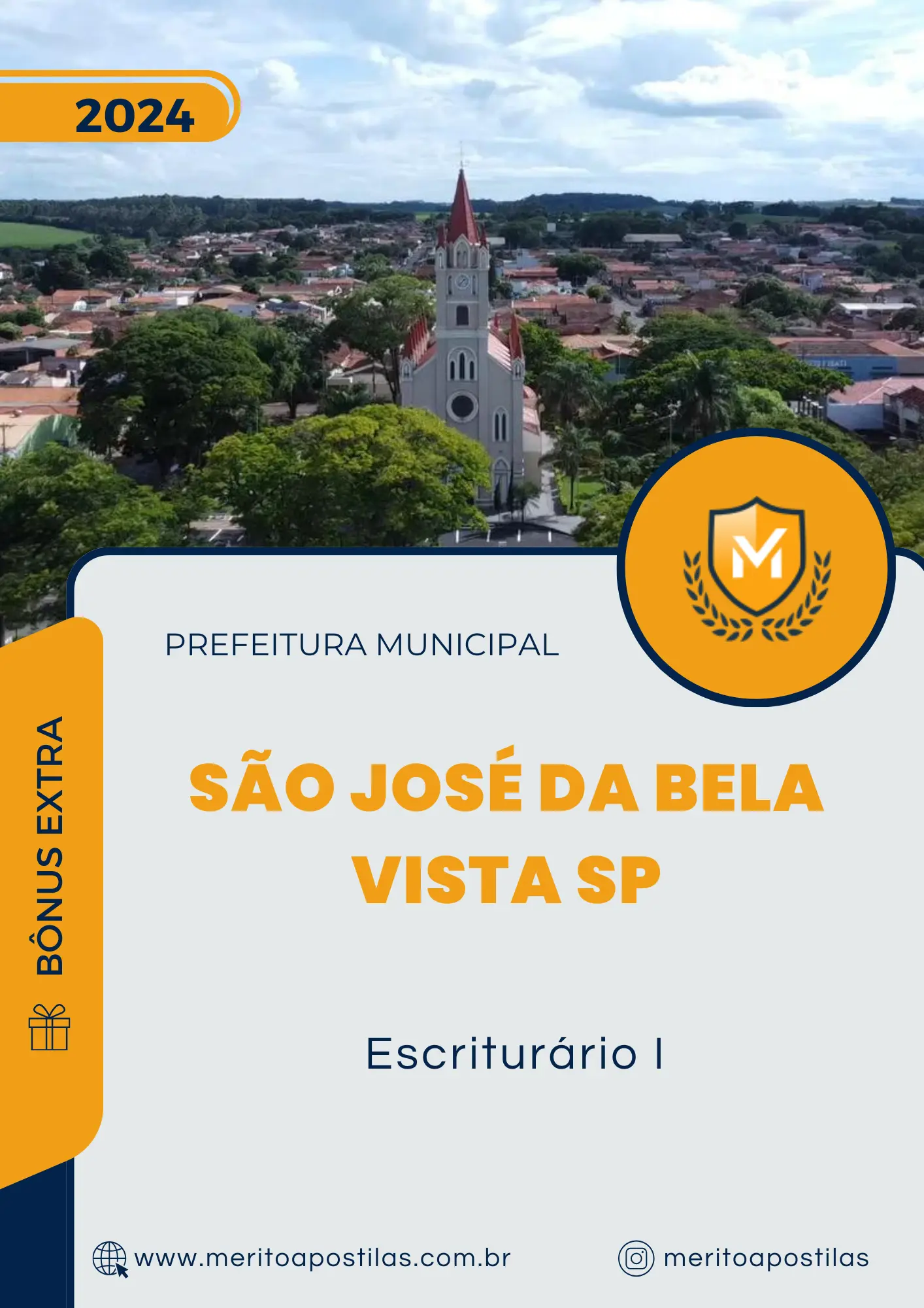 Apostila Escriturário I Prefeitura São José da Bela Vista SP 2024