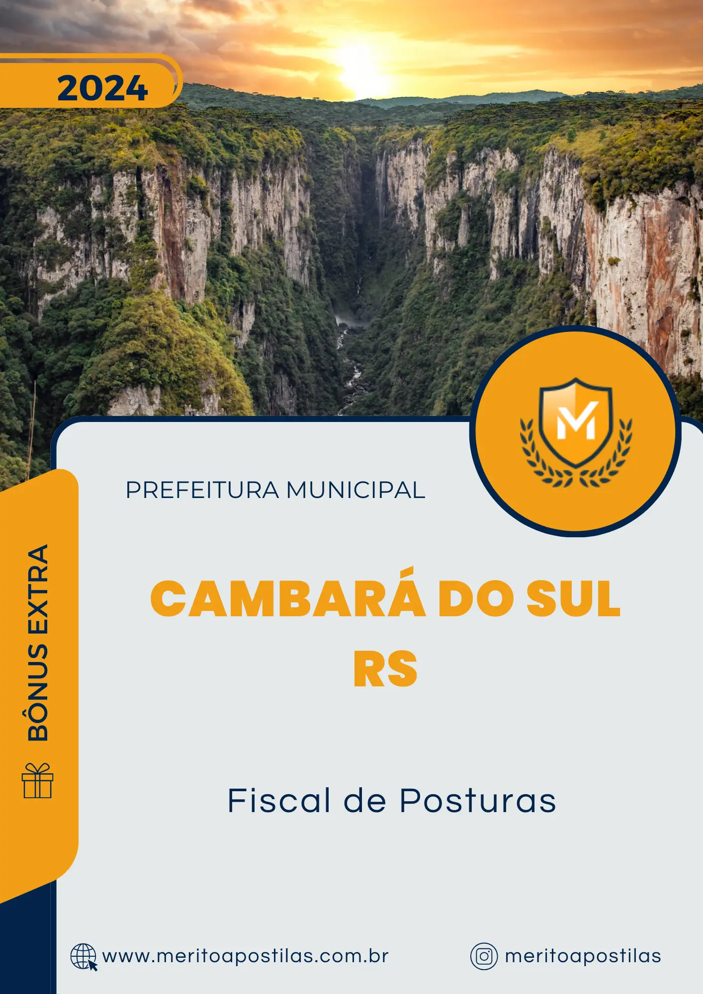 Apostila Fiscal de Posturas Prefeitura Cambará do Sul RS 2024