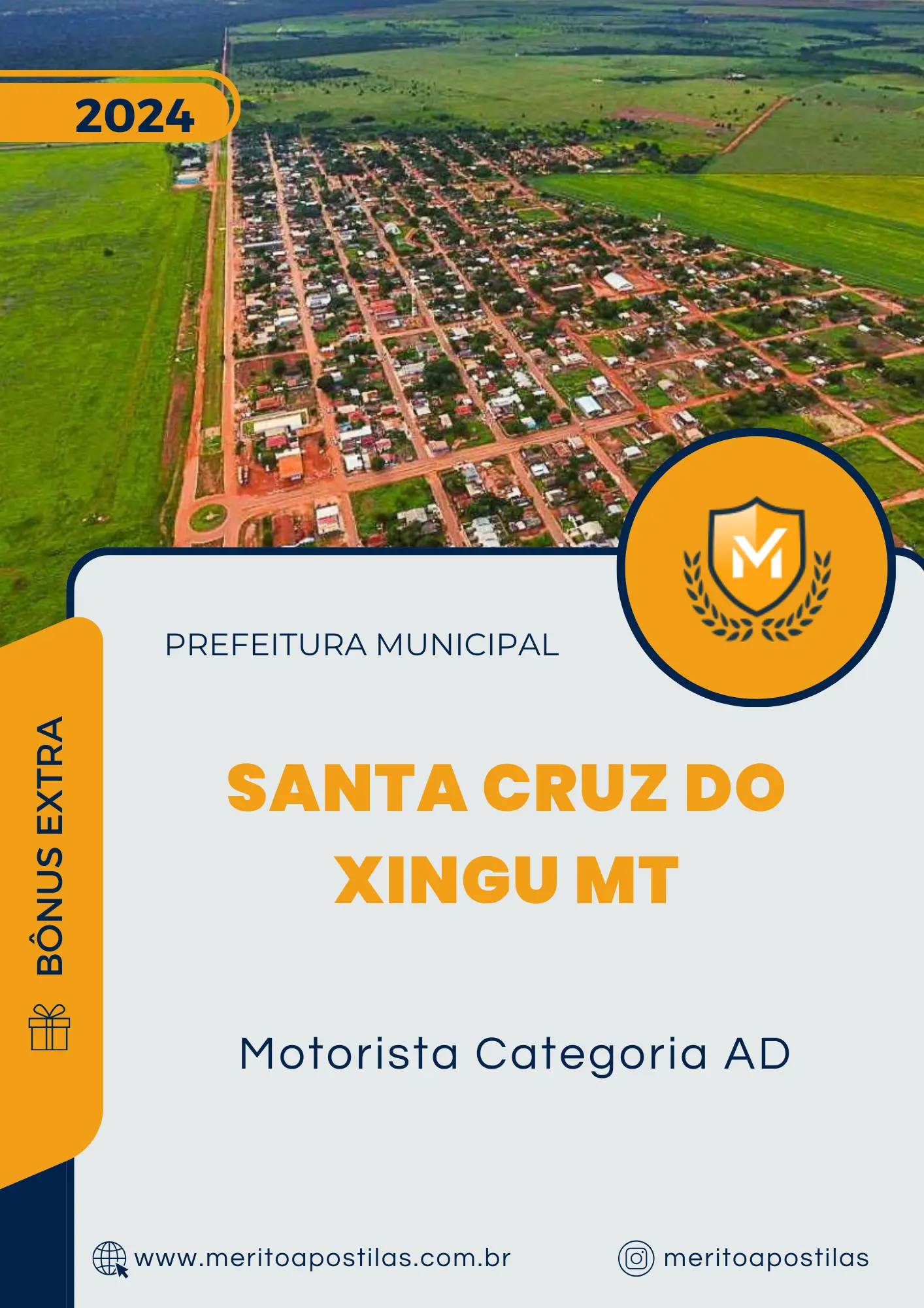 Apostila Motorista Categoria AD Prefeitura Santa Cruz do Xingu MT 2024