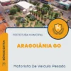 Apostila Motorista De Veículo Pesado Prefeitura de Aragoiânia GO 2024