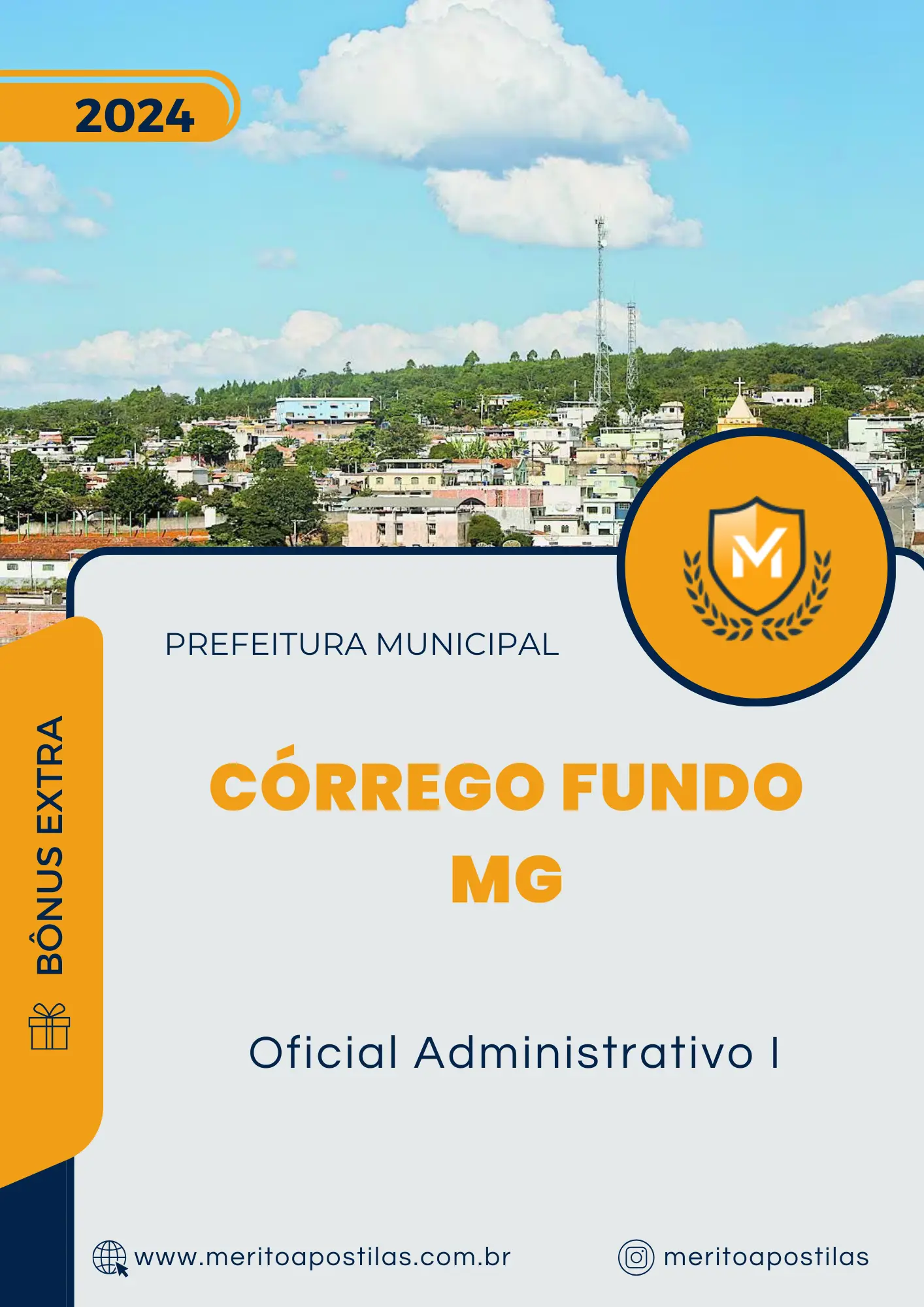 Apostila Oficial Administrativo I Prefeitura Córrego Fundo MG 2024
