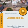Apostila Operador De Máquinas Pesadas Prefeitura de Jeremoabo BA 2024