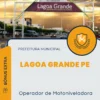 Apostila Operador de Motoniveladora Prefeitura de Lagoa Grande PE 2024