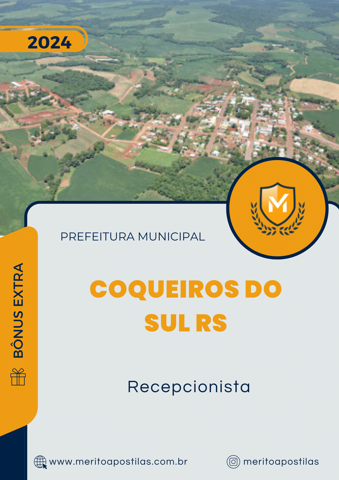 Apostila Recepcionista Prefeitura de Coqueiros do Sul RS 2024