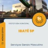 Apostila Serviços Gerais Masculino Prefeitura de Ibaté SP 2024