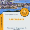 Apostila Técnico de Segurança do Trabalho Prefeitura de Capixaba ES 2024