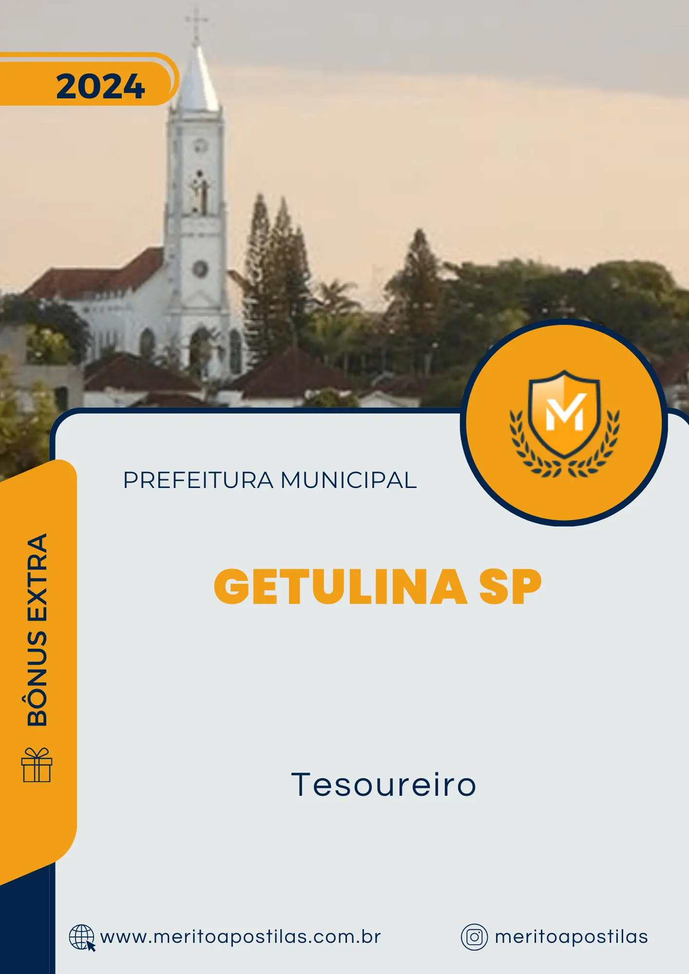 Apostila Tesoureiro Prefeitura de Getulina SP 2024