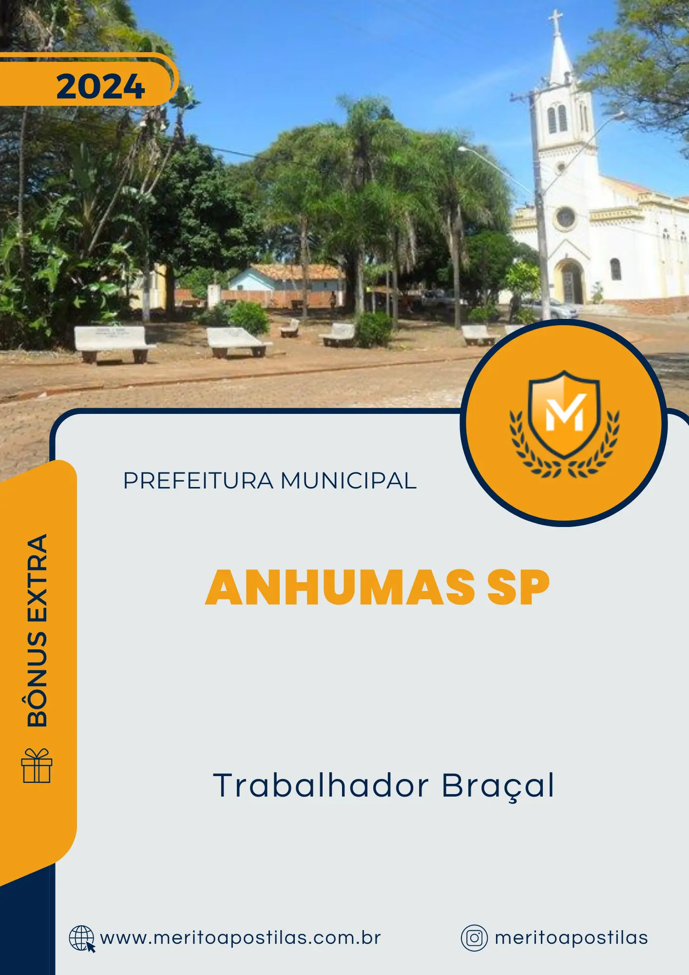 Apostila Trabalhador Braçal Prefeitura de Anhumas SP 2024