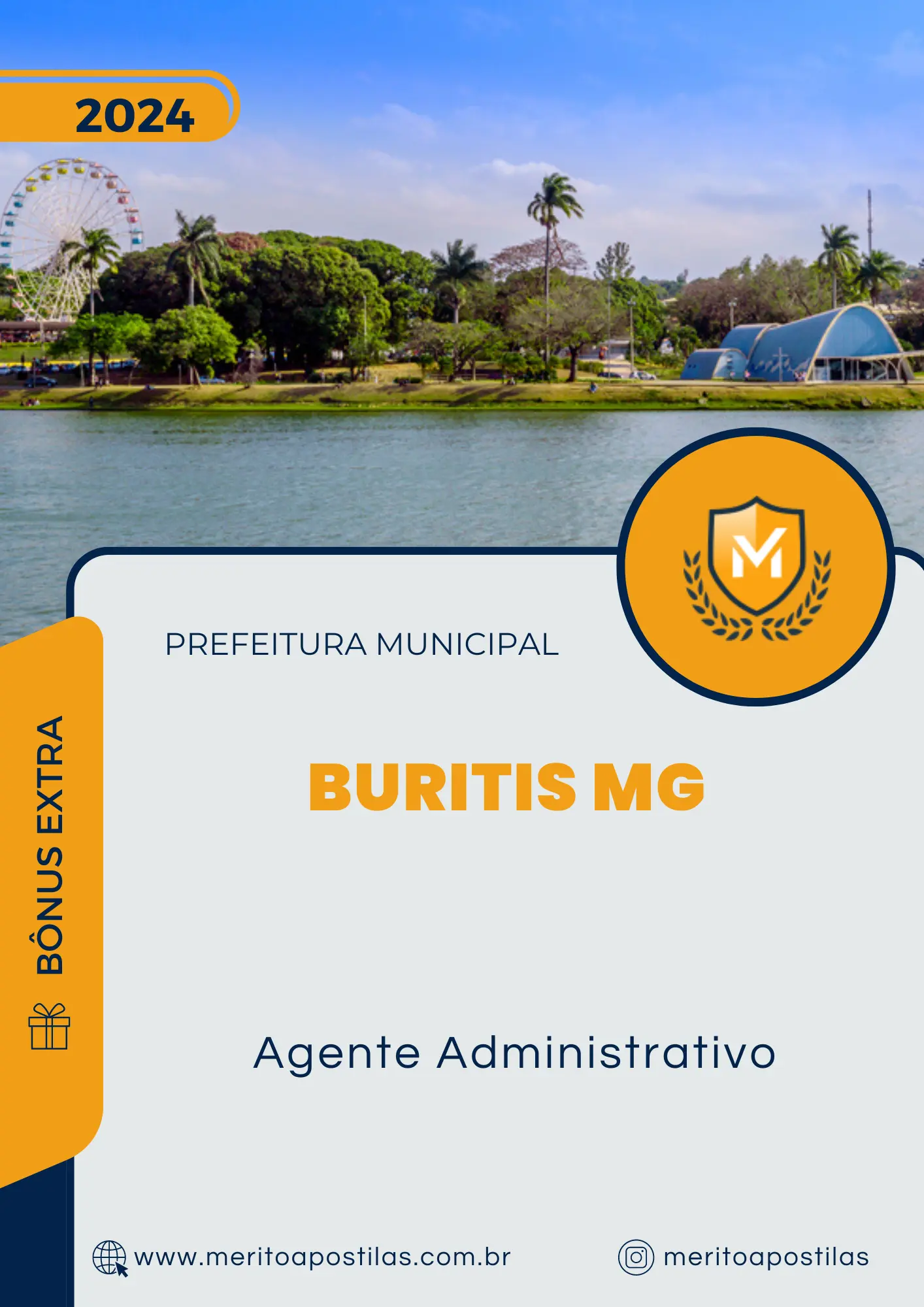 Apostila Agente Administrativo Prefeitura de Buritis MG 2024