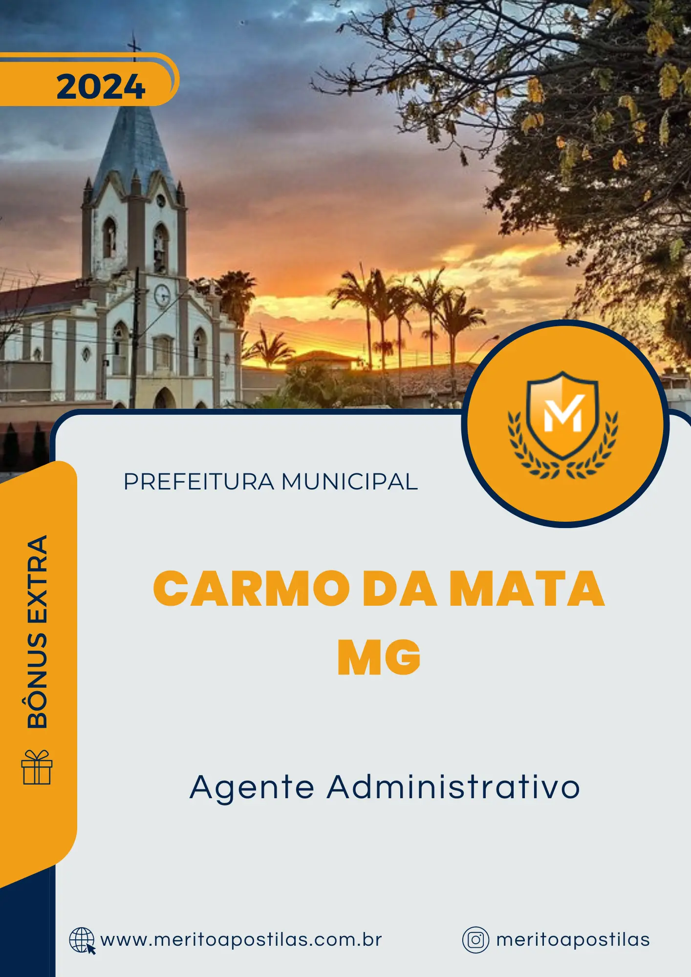 Apostila Agente Administrativo Prefeitura de Carmo da Mata MG 2024