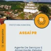 Apostila Agente De Serviços E Alimentação Zelador Prefeitura de Assaí PR 2024