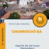 Apostila Agente de Serviços Merendeiro Prefeitura de Chorrochó BA 2024