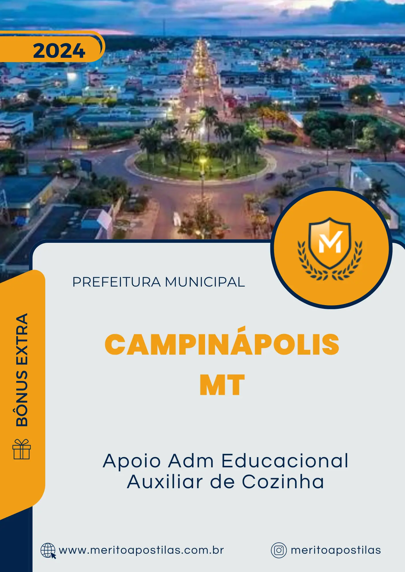 Apostila Apoio Adm Educacional Auxiliar de Cozinha Prefeitura de Campinápolis MT 2024