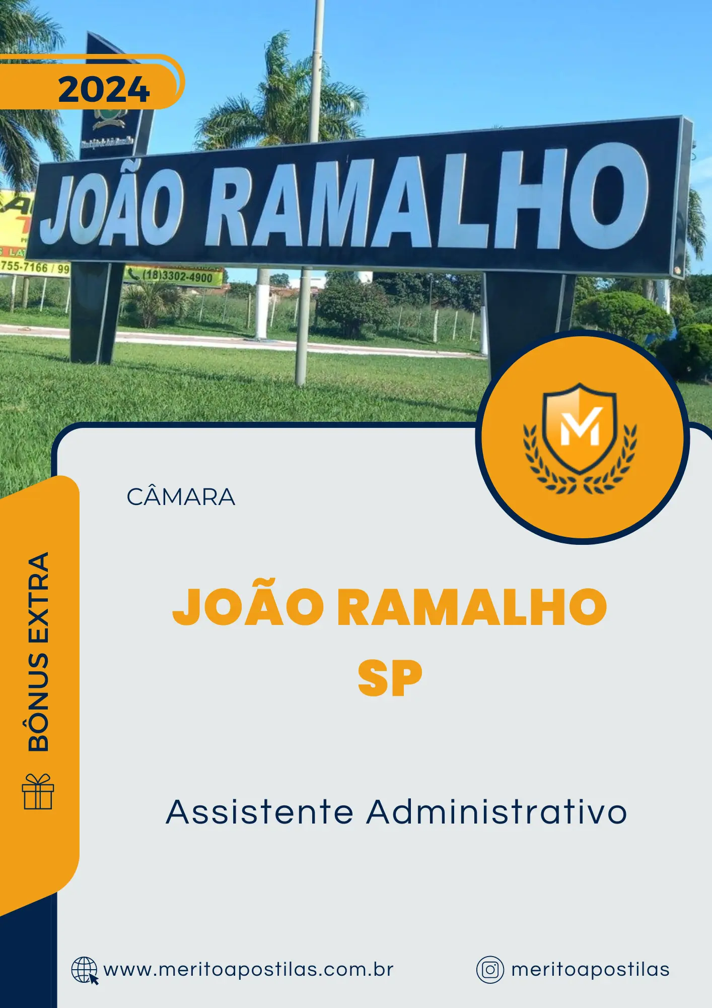 Apostila Assistente Administrativo Câmara de João Ramalho SP 2024