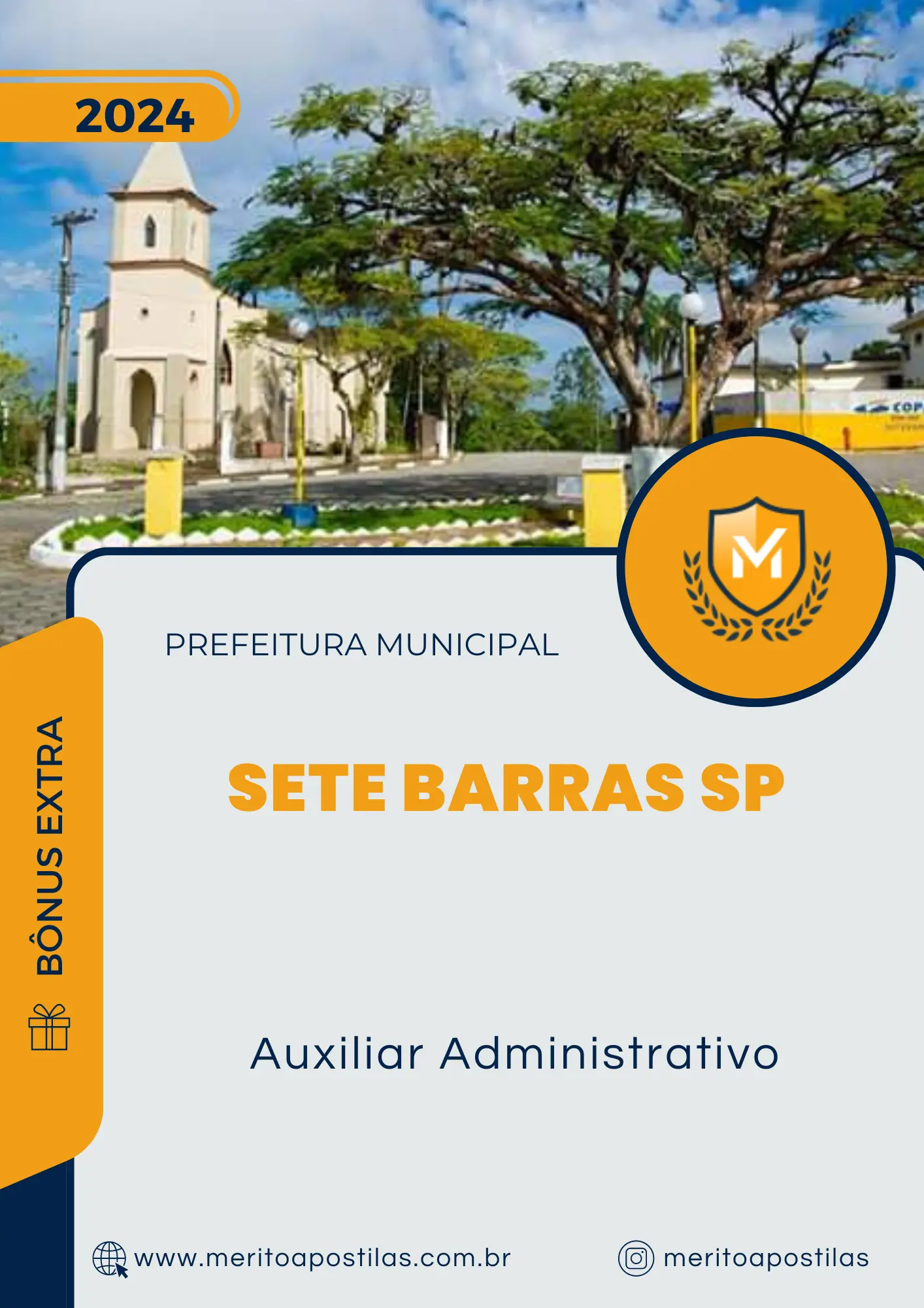 Apostila Auxiliar Administrativo Prefeitura de Sete Barras SP 2024