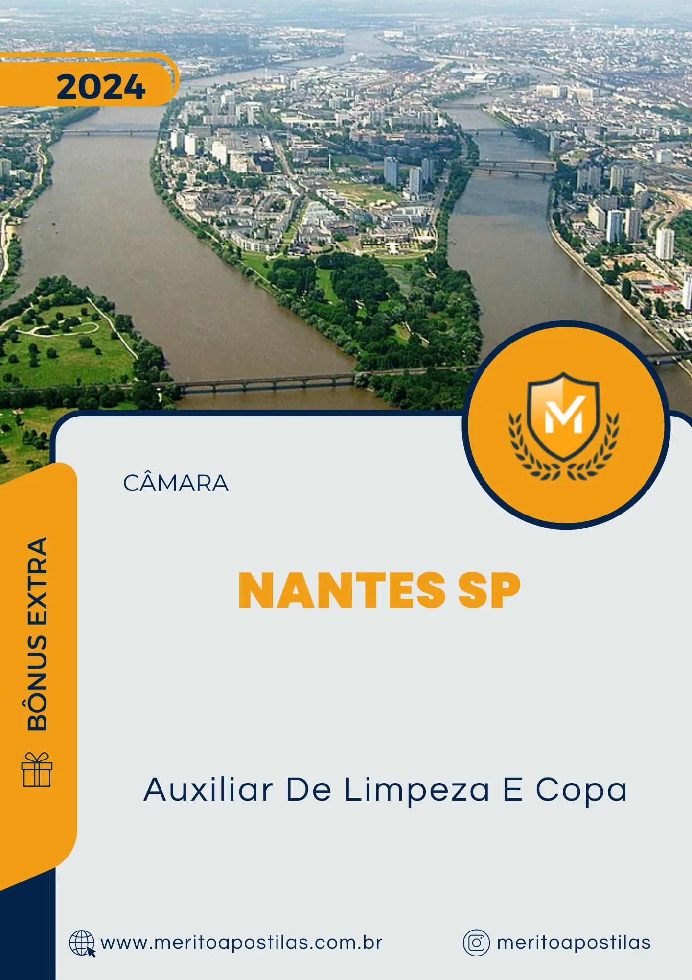 Apostila Auxiliar De Limpeza E Copa Câmara de Nantes SP 2024