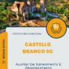 Apostila Auxiliar De Saneamento E Abastecimento Presidente Castello Branco SC 2024