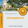 Apostila Auxiliar de Limpeza Prefeitura de Sete Barras SP 2024