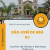 Apostila Auxiliar de Obras e Serviços Públicos Prefeitura de São José de Ubá RJ 2024