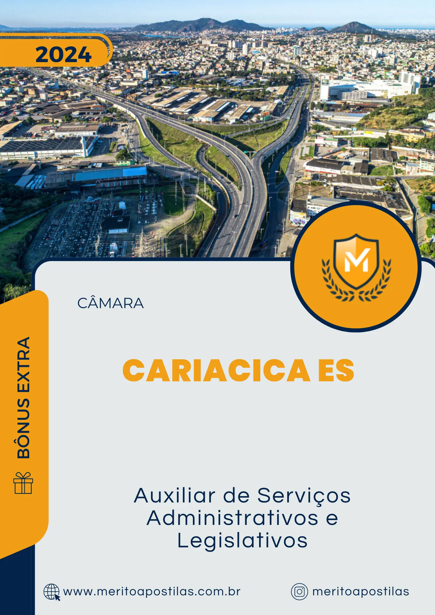 Apostila Auxiliar de Serviços Administrativos e Legislativos Câmara de Cariacica ES 2024