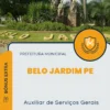 Apostila Auxiliar de Serviços Gerais Prefeitura de Belo Jardim PE 2024