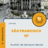 Apostila Auxiliar de Serviços Gerais Câmara de São Francisco SP 2024
