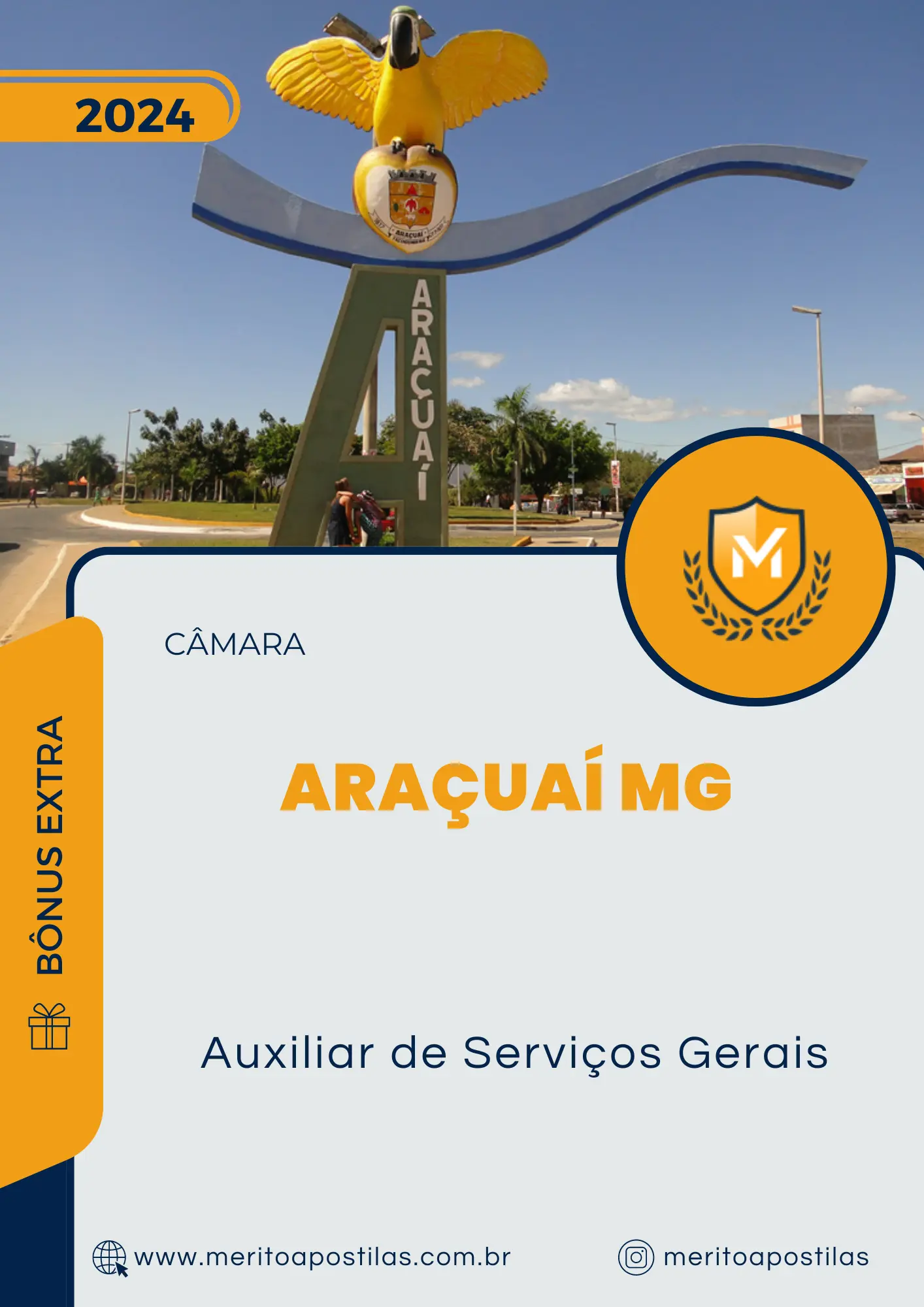 Apostila Auxiliar de Serviços Gerais Câmara de Araçuaí MG 2024