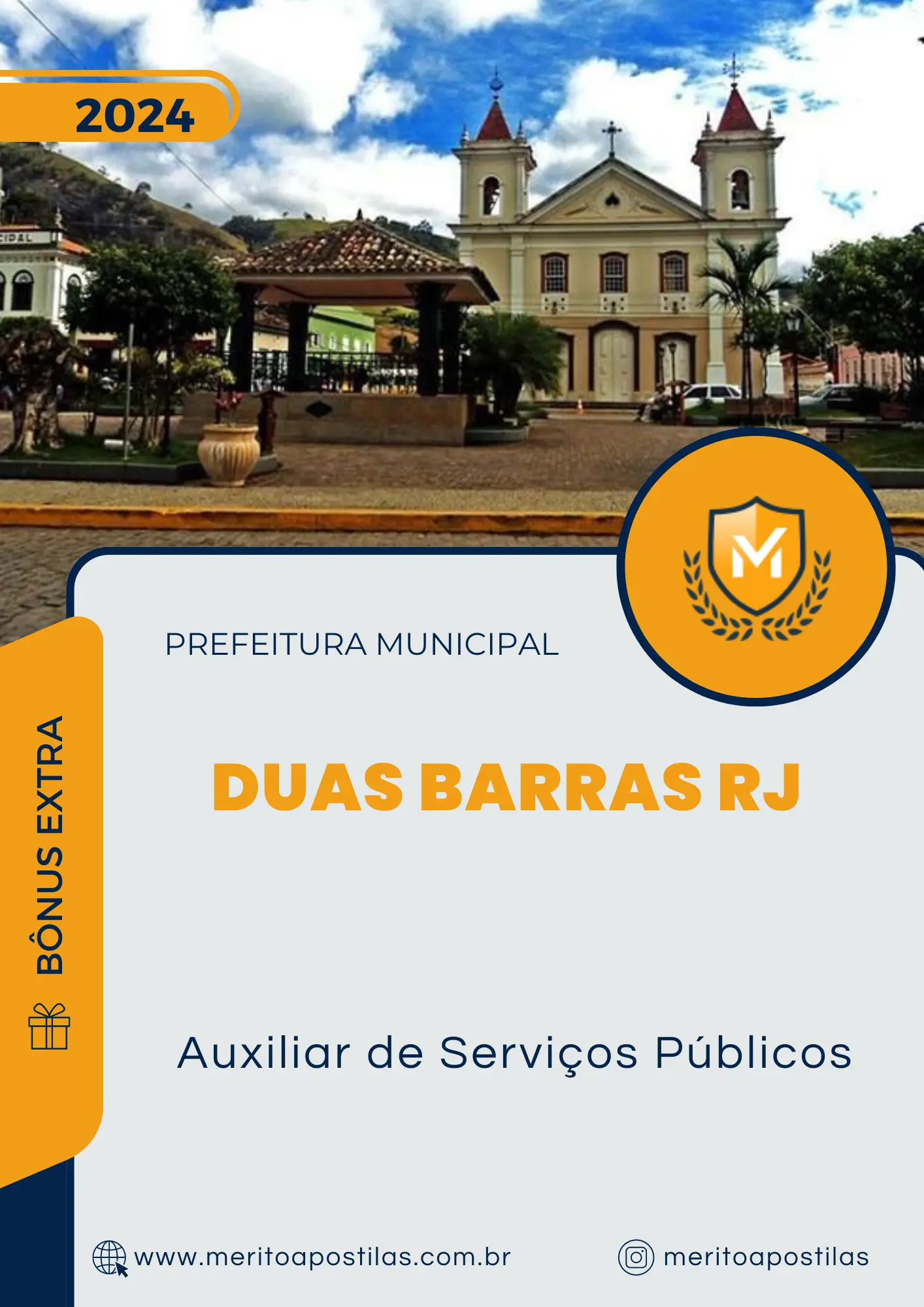 Apostila Auxiliar de Serviços Públicos Prefeitura de Duas Barras RJ 2024