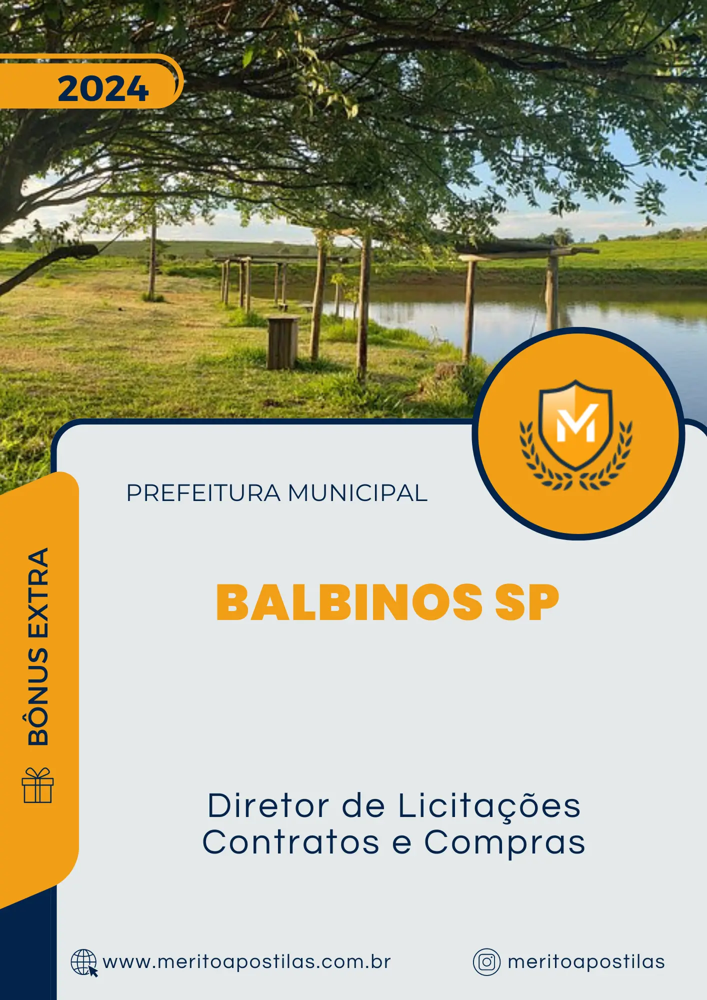 Apostila Diretor de Licitações Contratos e Compras Prefeitura de Balbinos SP 2024