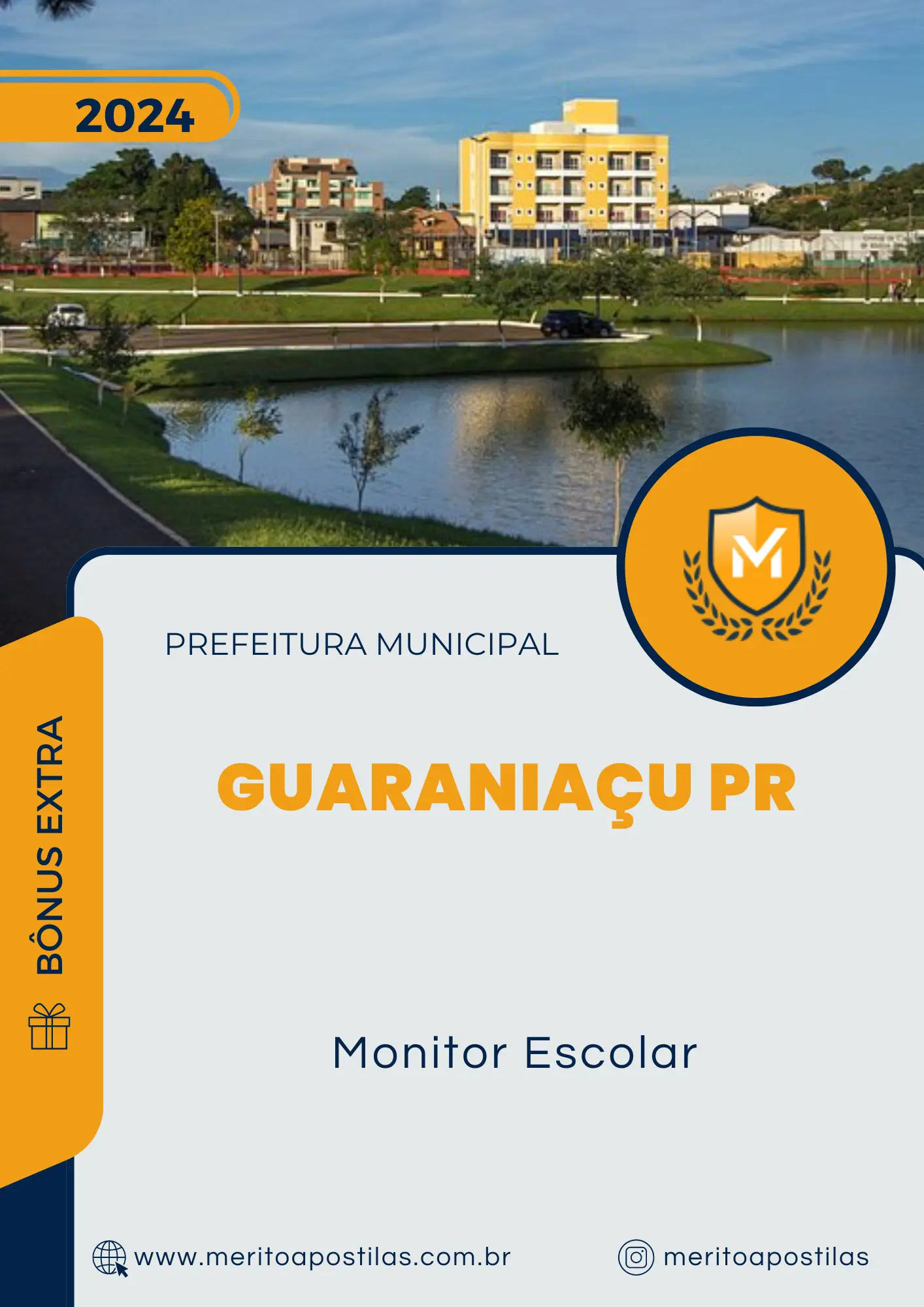 Apostila Monitor Escolar Prefeitura de Guaraniaçu PR 2024