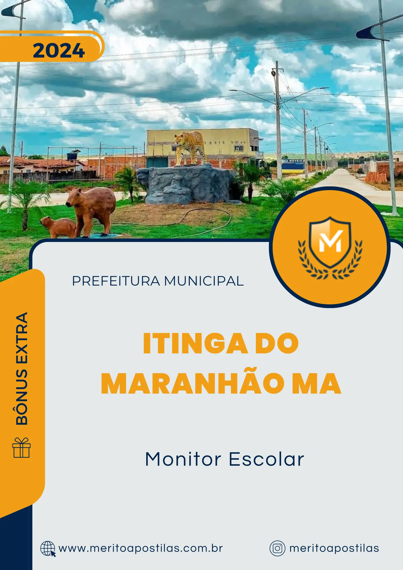 Apostila Monitor Escolar Prefeitura de Itinga do Maranhão MA 2024
