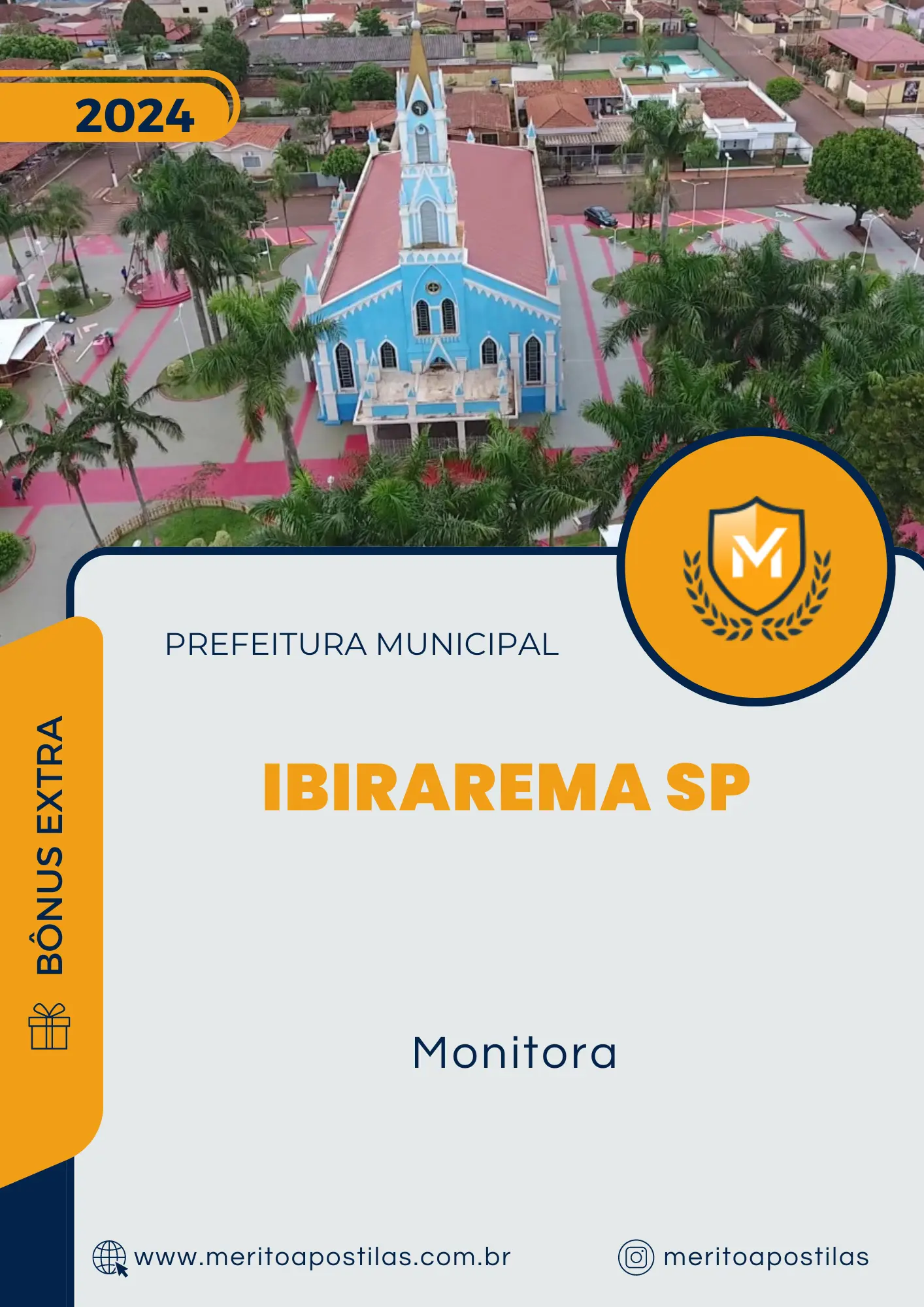 Apostila Monitora Prefeitura de Ibirarema SP 2024