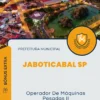 Apostila Operador De Máquinas Pesadas II Prefeitura de Jaboticabal SP 2024