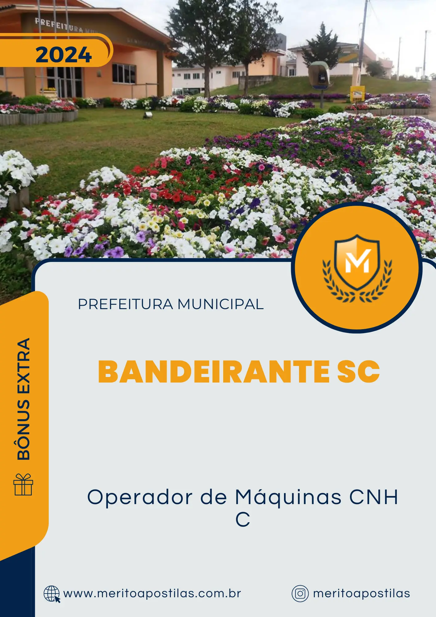 Apostila Operador de Máquinas CNH C Prefeitura de Bandeirante SC 2024