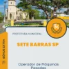 Apostila Operador de Máquinas Pesadas Prefeitura de Sete Barras SP 2024