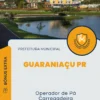 Apostila Operador de Pá Carregadeira Prefeitura de Guaraniaçu PR 2024