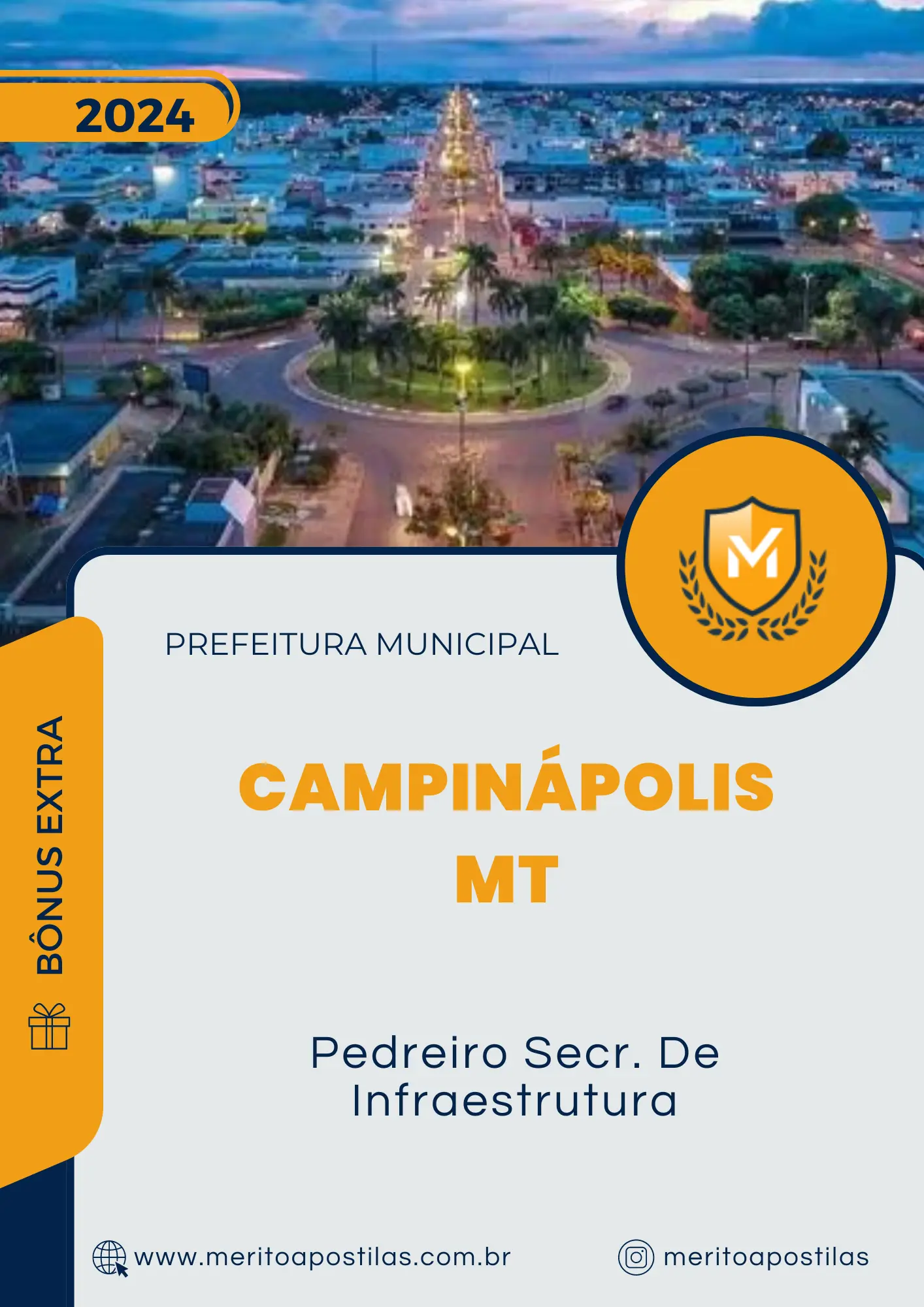 Apostila Pedreiro Secr. De Infraestrutura Prefeitura de Campinápolis MT 2024